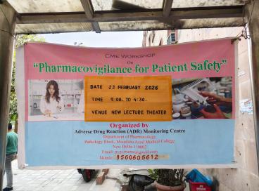 CME Workshop on "Pharmacovigilance for Patient Safety" 