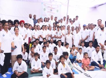 International Day of Yoga 2026 Celebration at Lok Nayak Hospital