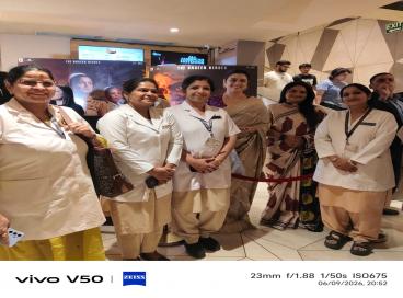 Special Screening of “Bharat Bhagya Vidhata” Attended by LNH Nursing Staff