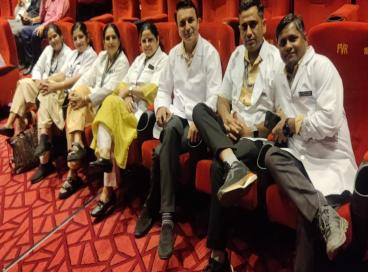 LNH Nursing Team Represents Hospital at Special Screening of “Bharat Bhagya Vidhata”