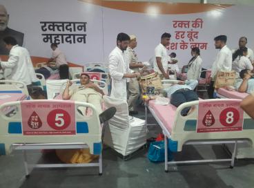 Sewa Walk Mega Blood Donation Camp at Kartavya Path on 17th September