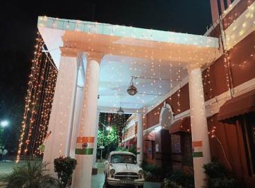 Lok Nayak Hospital in the colour Orange on 17th Sept. 2023 on occasion of World Patient Safety day